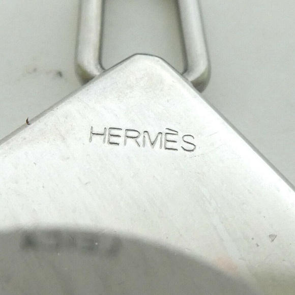 HERMES Pendant top Silver half infinity - Picture 5 of 5